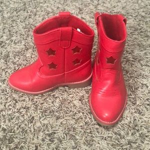 Red cowgirl boots